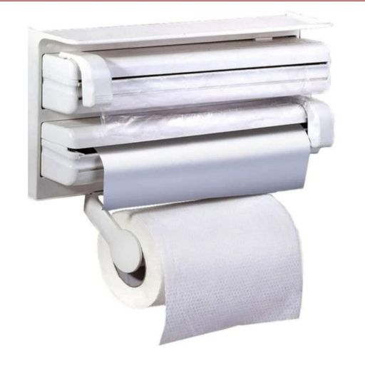 Dispensador de Rollos de Cocina Soporte para Toallas Papel Aluminio y  Plástico Segos Organizador Cocina