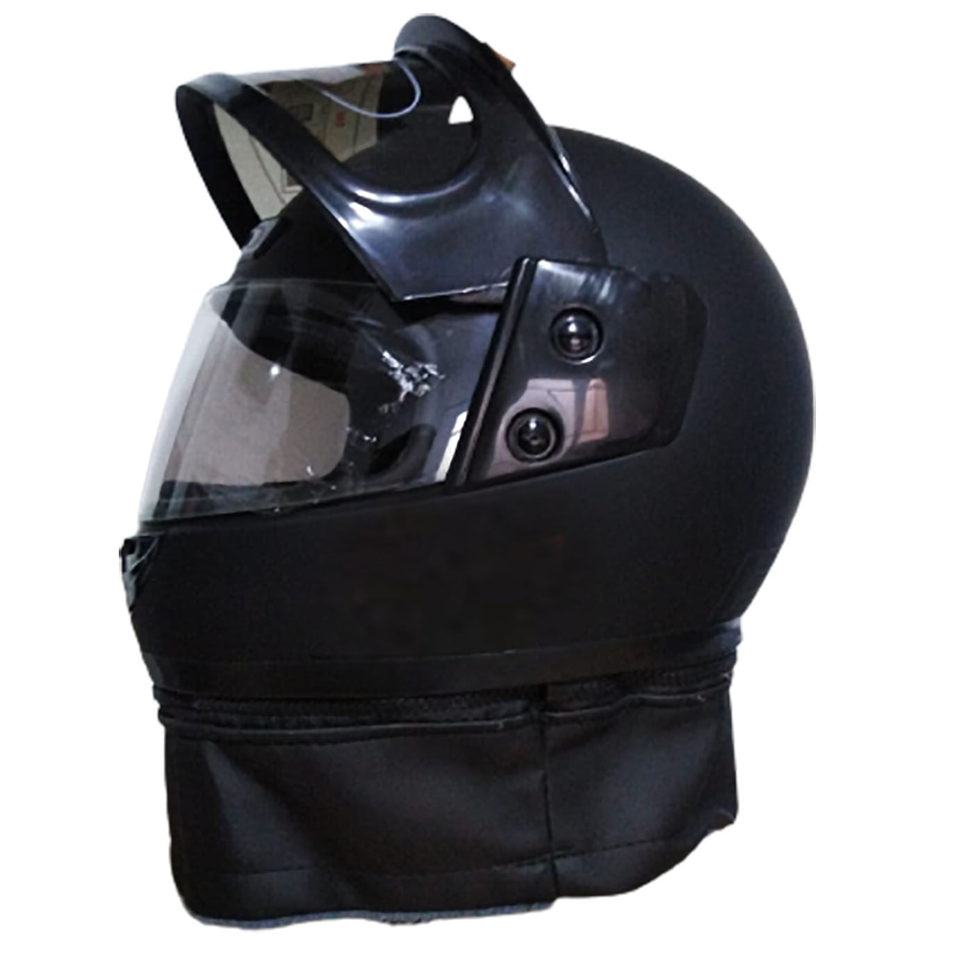 Casco de Monto Integral Plebello en Negro Talla XL