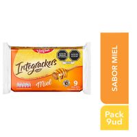 Galletas INTEGRACKERS con Salvado Sabor a Miel Empaque 30g Paquete 9un