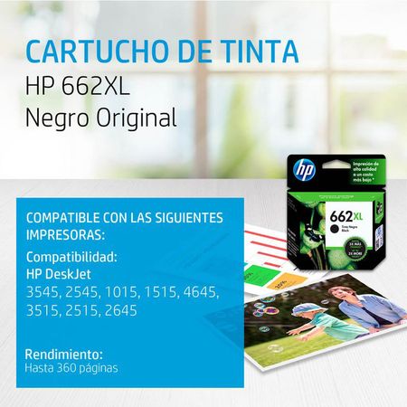 Tinta HP 662XL Black | plazaVea - Supermercado