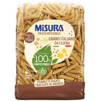 Fideos Integrales MISURA Pennette Rigate Bolsa 500g
