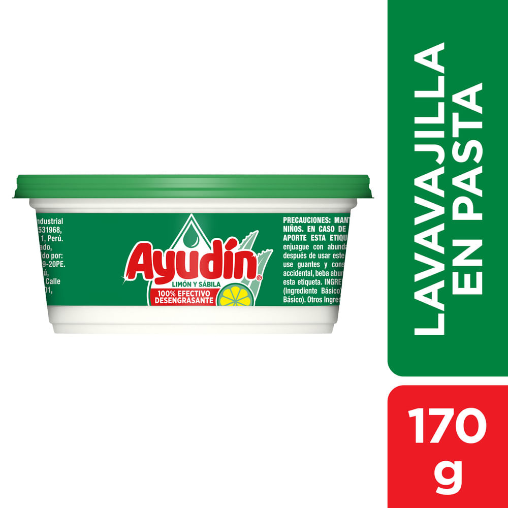 Lavavajilla Líquido AYUDÍN Limón Botella 170ml