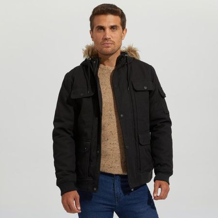 Casaca Hombre Bolsillos Y Capucha Verde Talla S | plazaVea - Supermercado