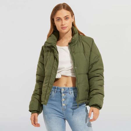 Casaca Mujer Puff D1 Camel S | plazaVea - Supermercado