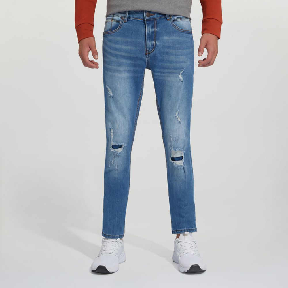 Jean Hombre Moda Azul Marino 36 | plazaVea - Supermercado