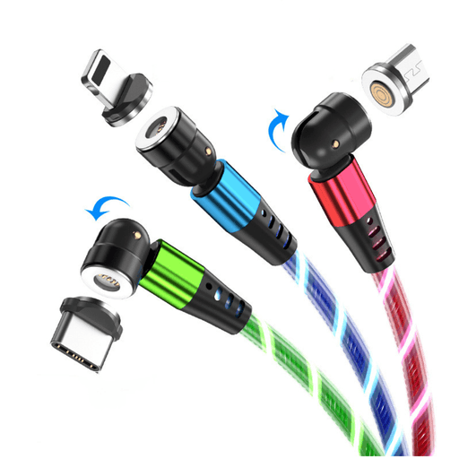 Cable Cargador Magnético 3A Greenport 540 MicroUsb Tipo C Ios