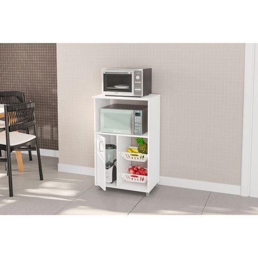 Mueble para Microondas R&R MUEBLES Moderno Lia Blanco - Promart