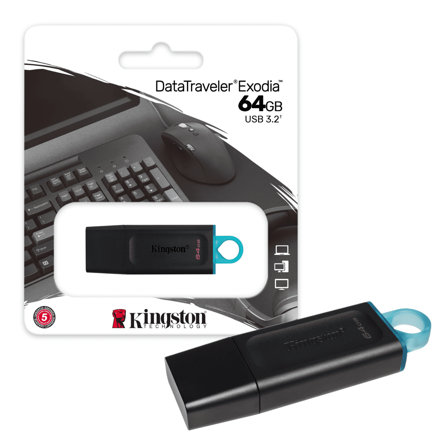 Memoria USB 64 GB 3.2 Kingston Original