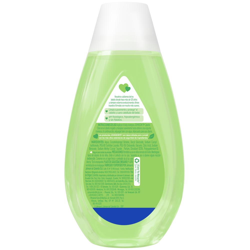 Shampoo para Bebé JOHNSON'S BABY Cabello Claro Frasco 200ml plazaVea Supermercado
