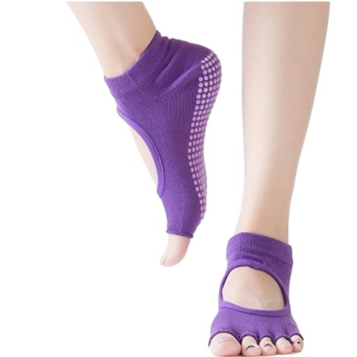 GENERICO Pack 2 Pares de Calcetines Para Yoga Antideslizantes - Mujer