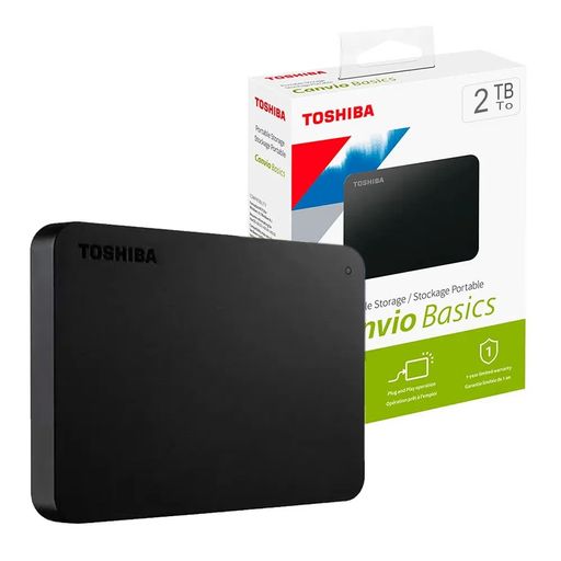 DISCO DURO EXTERNO TOSHIBA CANVIO BASICS 2TB 3.0 USB NEGRO HDTB420XK3AA