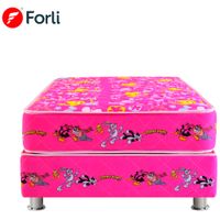 Cama Box Tarima FORLI Looney Tunes Rosado 1.5 Plazas + 1 Almohada + Protector