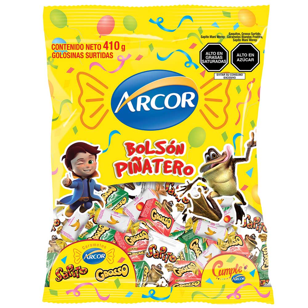 Golosinas Surtidas ARCOR Bolsón Piñatero Bolsa 410g