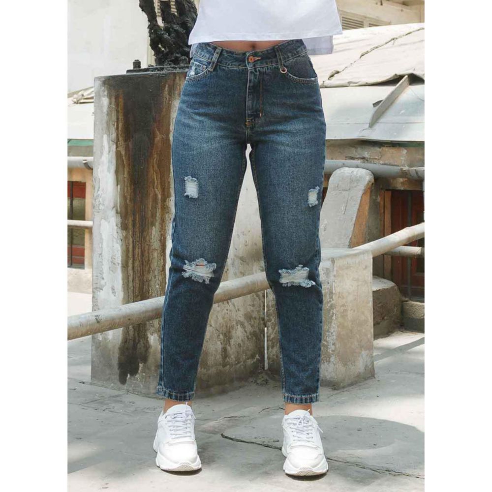 Jeans Momfit T.Alt Noriega Combo1 Talla 32 | plazaVea - Supermercado