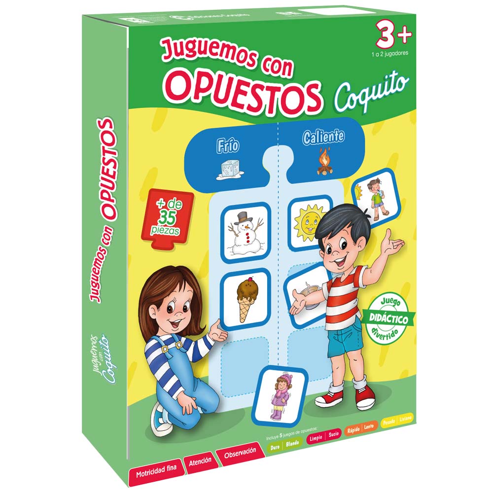 Libro COQUITO Juguemos con Opuestos