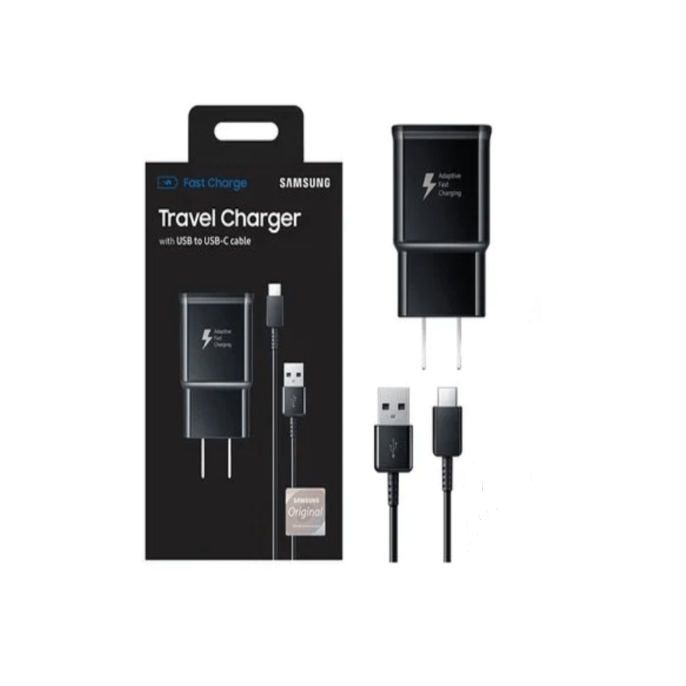 Cargador Samsung S9 y S9 Plus Tipo C Carga Rápida Negro