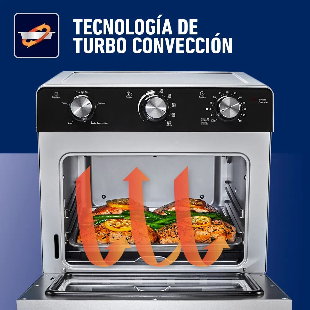 Horno Eléctrico Con Freidora De Aire Oster TSSTTVMAF1 22 Lts | PlazaVea ...