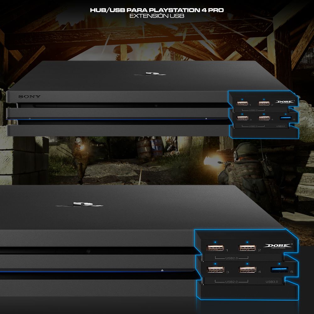 Hub Usb para Playstation 4 Pro Extension Usb plazaVea Supermercado