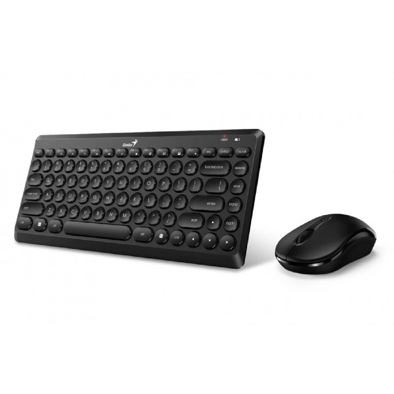 Teclado Genius y mouse Wiereless Luxemate Q8000 TKL Usb Multimedia Black (31340013401)