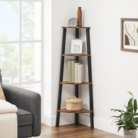 Estante Organizador Industrial Gaella 125cm Nogal y negro