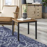Mesa Auxiliar Industrial Kamone Nogal y Negro