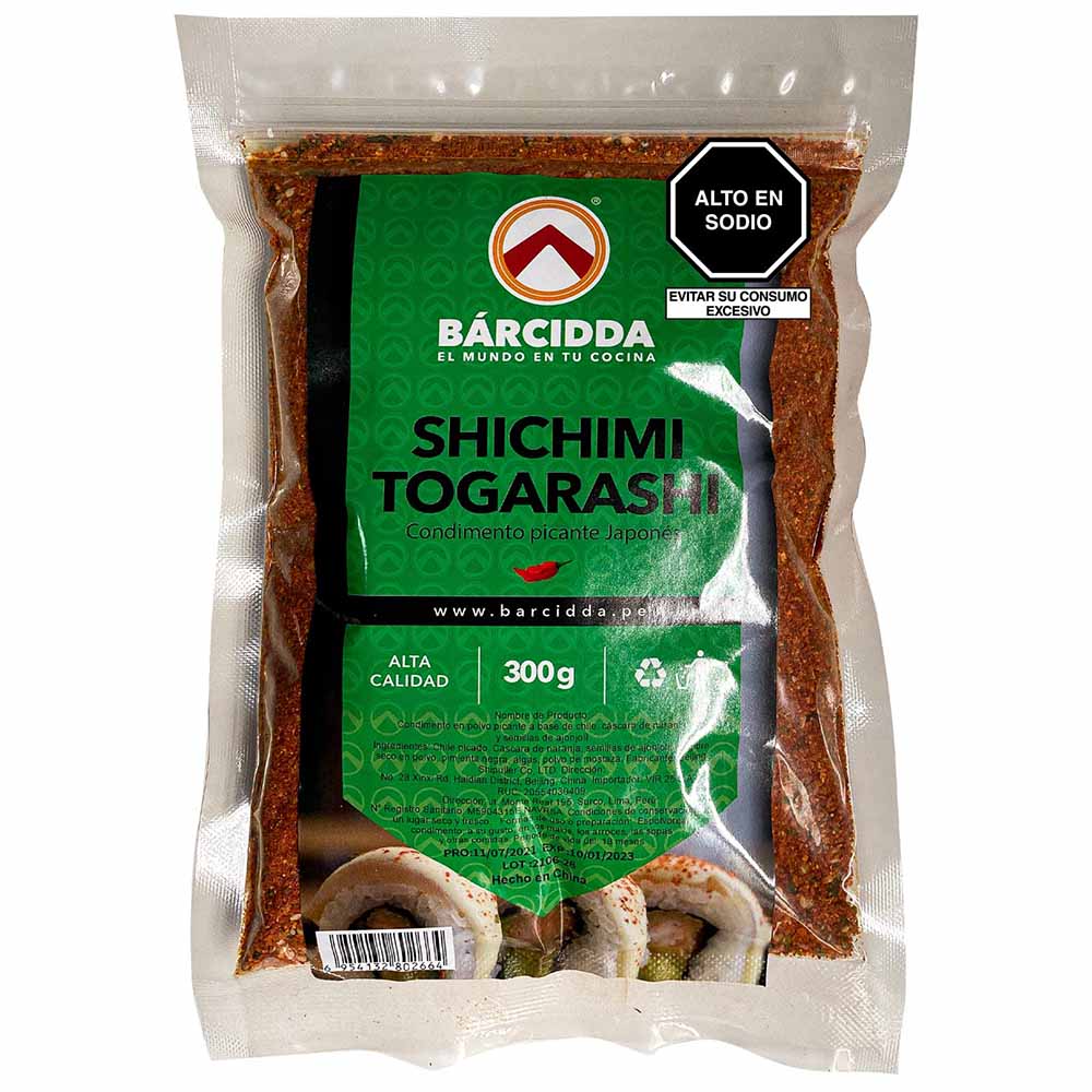 Condimento BARCIDDA Shichi Togara Paquete 300g