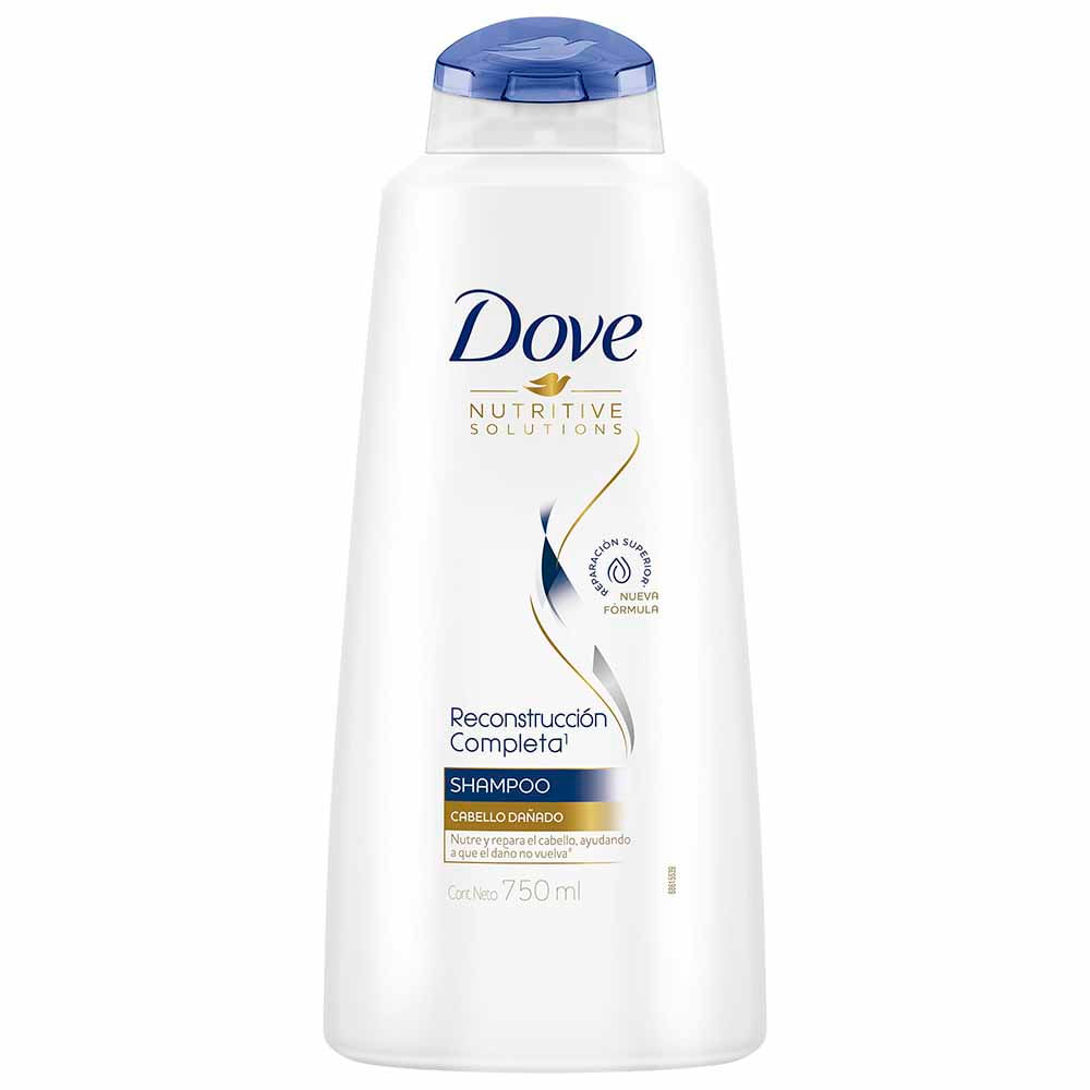 Shampoo DOVE Reconstrucción Completa Superior Frasco 750ml | plazaVea ...