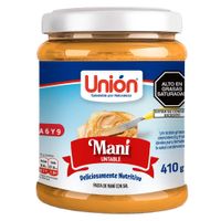 Mantequilla de Maní UNIÓN Frasco 410g