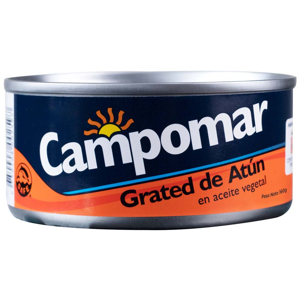 Grated de Atún CAMPOMAR en Aceite Vegetal Lata 160g Paquete 6un