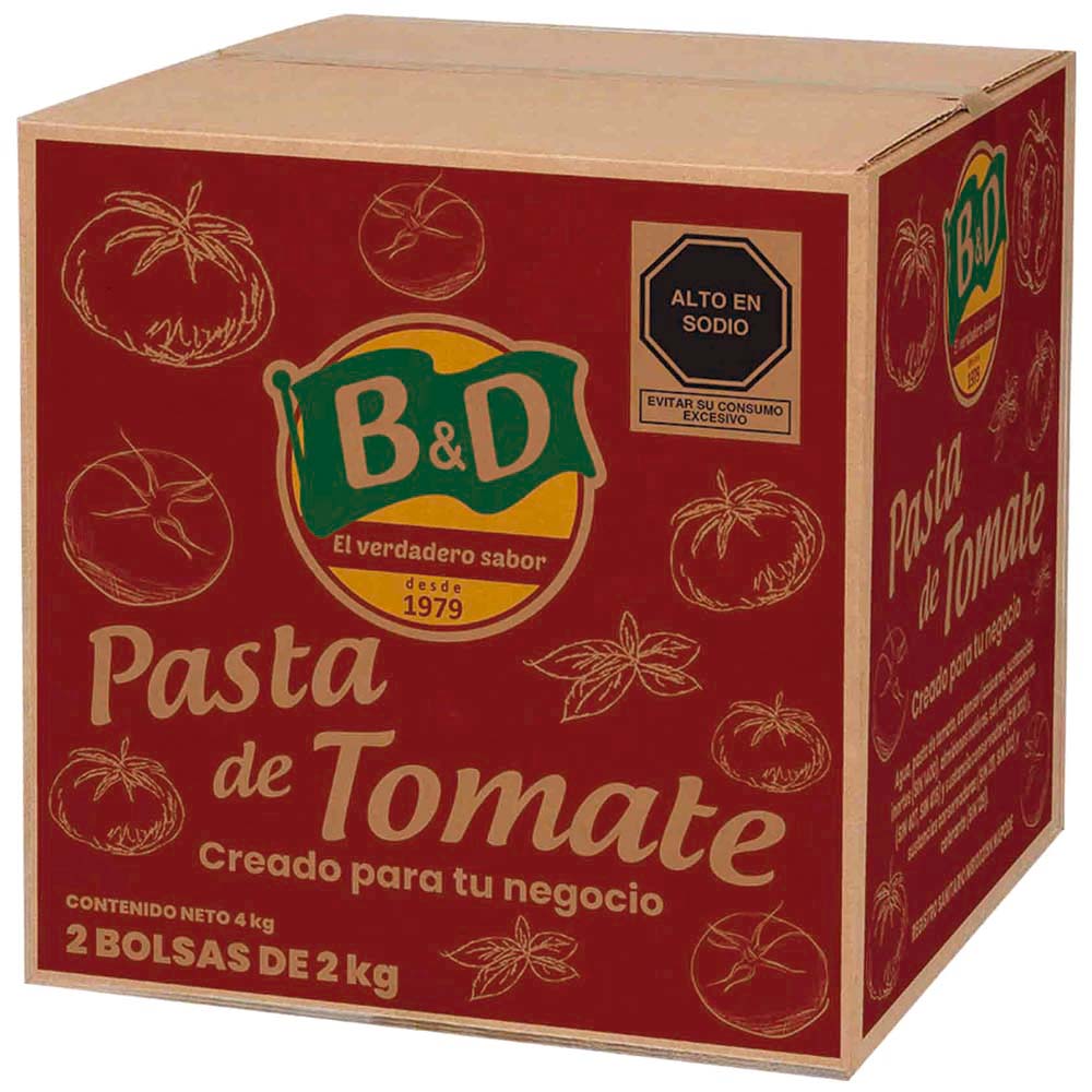 Pasta de Tomate B&D Caja 4Kg