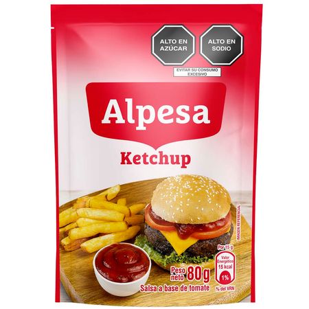 Ketchup ALPESA Doypack 80g | PlazaVea - Supermercado