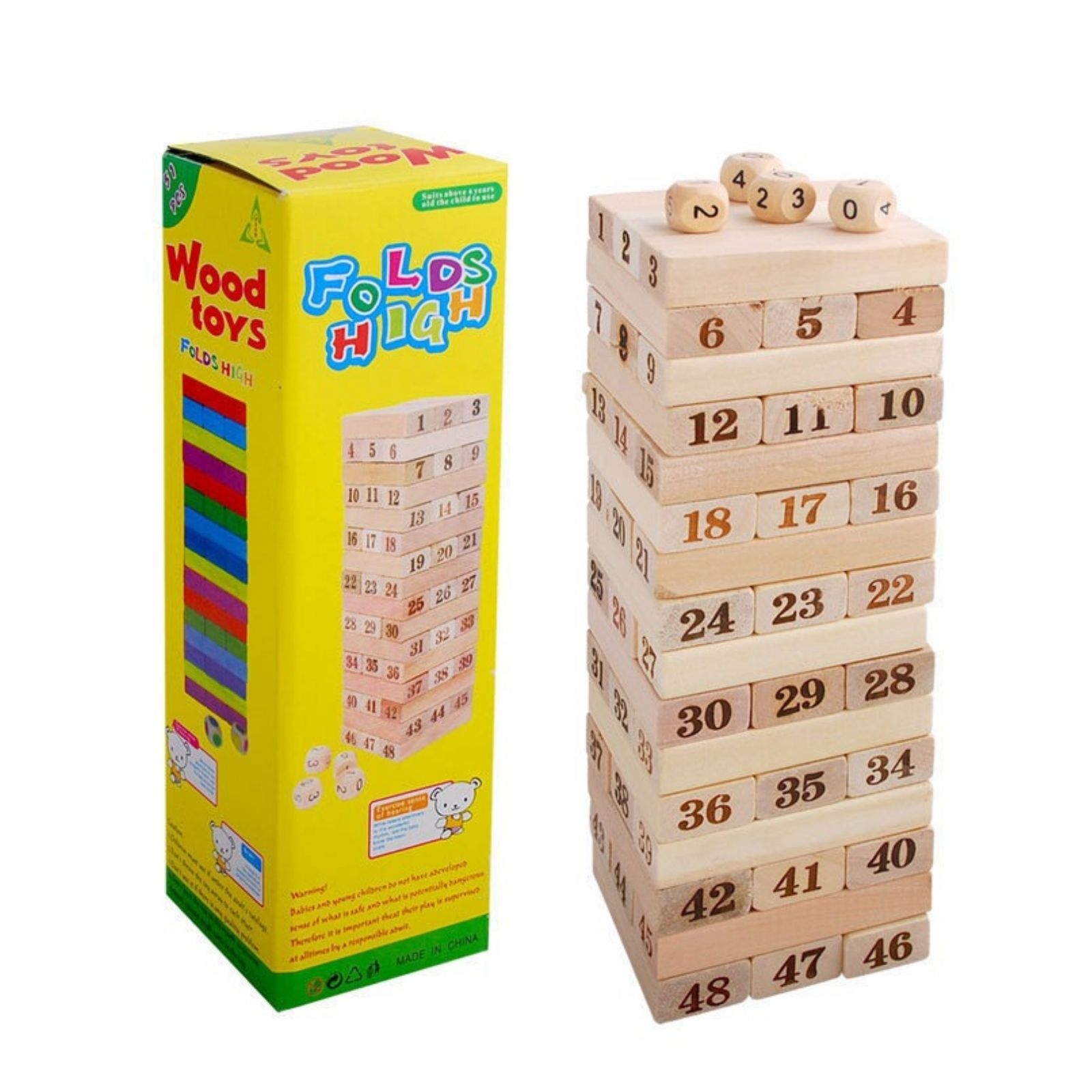 Jenga Wooden Toys Madera 48 pcs