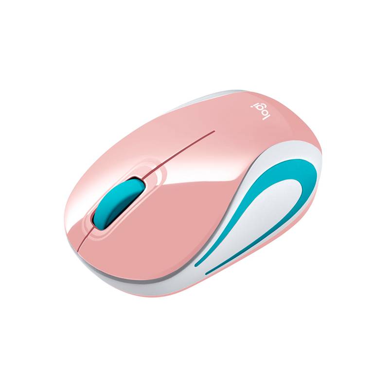 Mouse Inalambrico LOGITECH M187 ( 910-005364 ) Rosa  Blanco