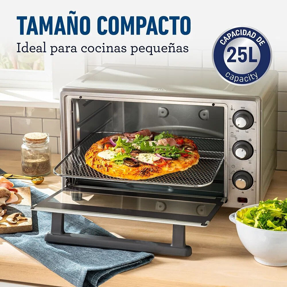 Horno Electrico Con Freidora De Aire Oster TSSTTVLS25 25 Litros ...