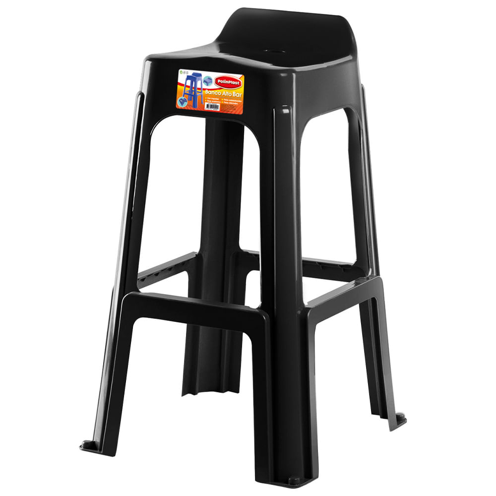 Súper Banco para Bar POLINPLAST Alto Ergo (Modelos Aleatorios)