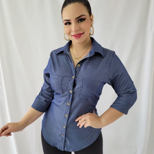 Sueter com best sale camisa jeans