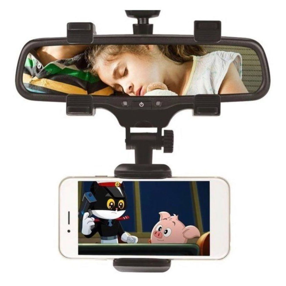 Soporte De Celular Para Auto Espejo Retrovisor 360°