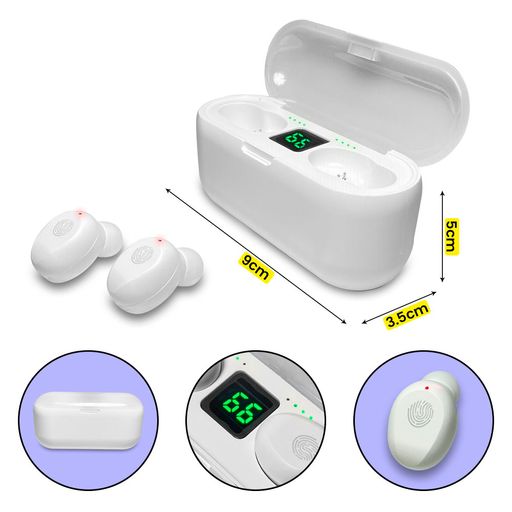 Auriculares Mini Mate Bluetooth 5.1 blancos