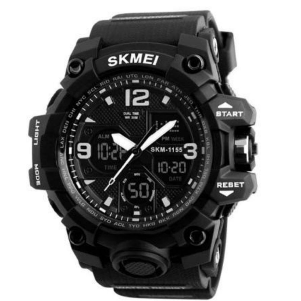 Reloj Skmei 1155b Dual time negro