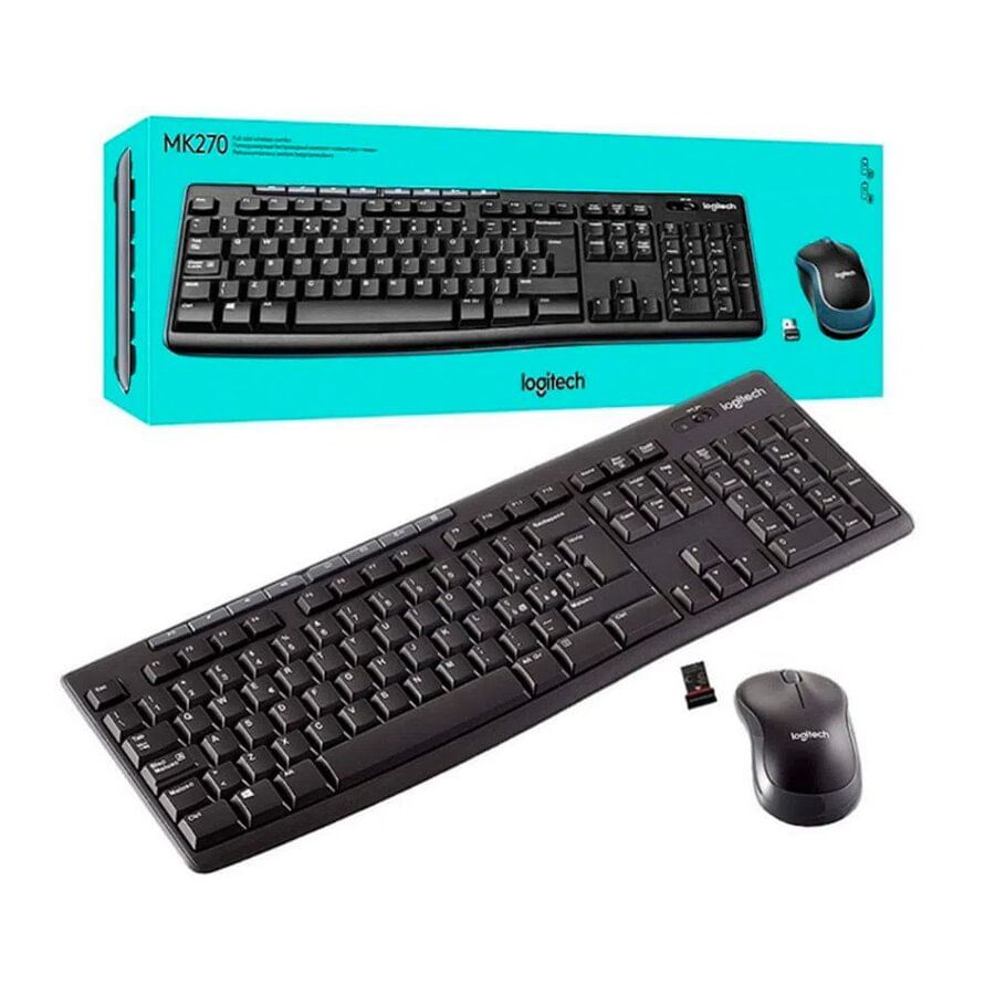 Teclado Mouse Inalámbrico Logitech Mk270