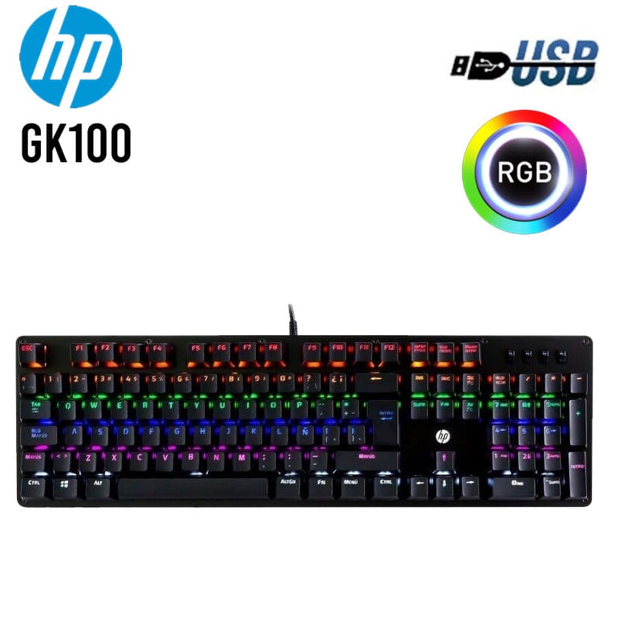 Teclado HP Gaming Mecánico GK100 Negro