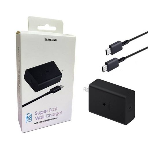 Cargador 45w USB-C para Samsung Carga Rápida Negro GENERICO