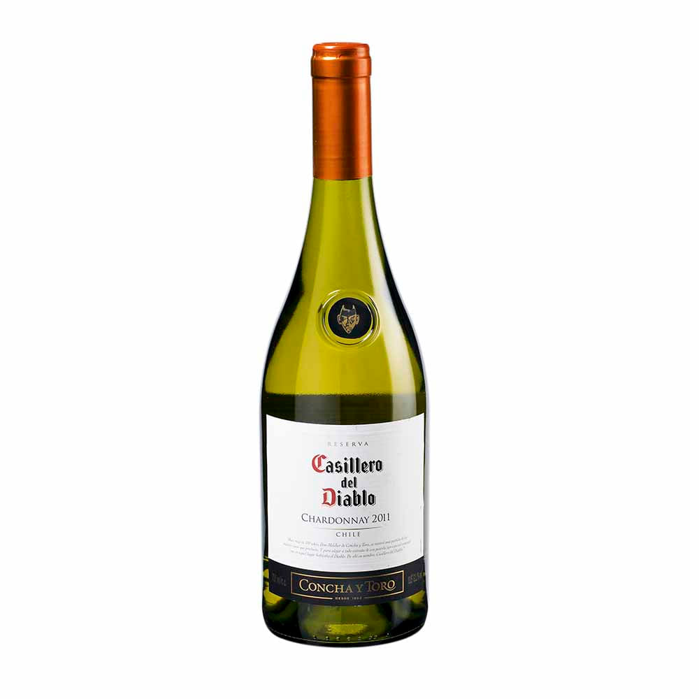 Vino CASILLERO DEL DIABLO Chardonnay Reserva Botella 750ml plazaVea