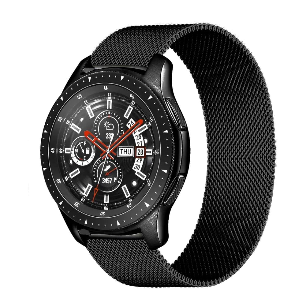 Correa Milanese para Huawei Negro GT2GT2E y Samsung s3s4 22mm