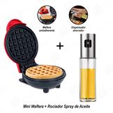 LOMUG Mini Gofrera, Mini Waffle Maker,Plancha de Gofres,350W Mini