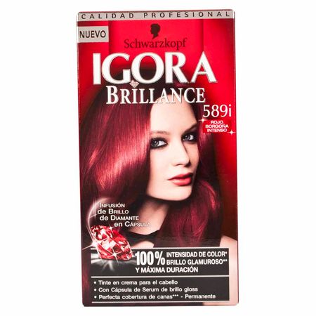 Tinte Para Cabello Schwarzkopf Igora Brillance 589 Rojo