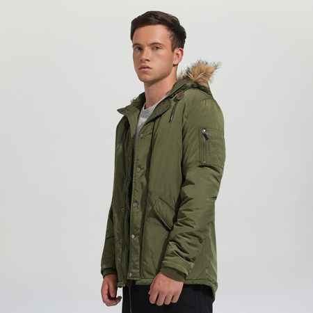 FORDAN JEANS Casaca Parka 715 Rosado | platanitos.com