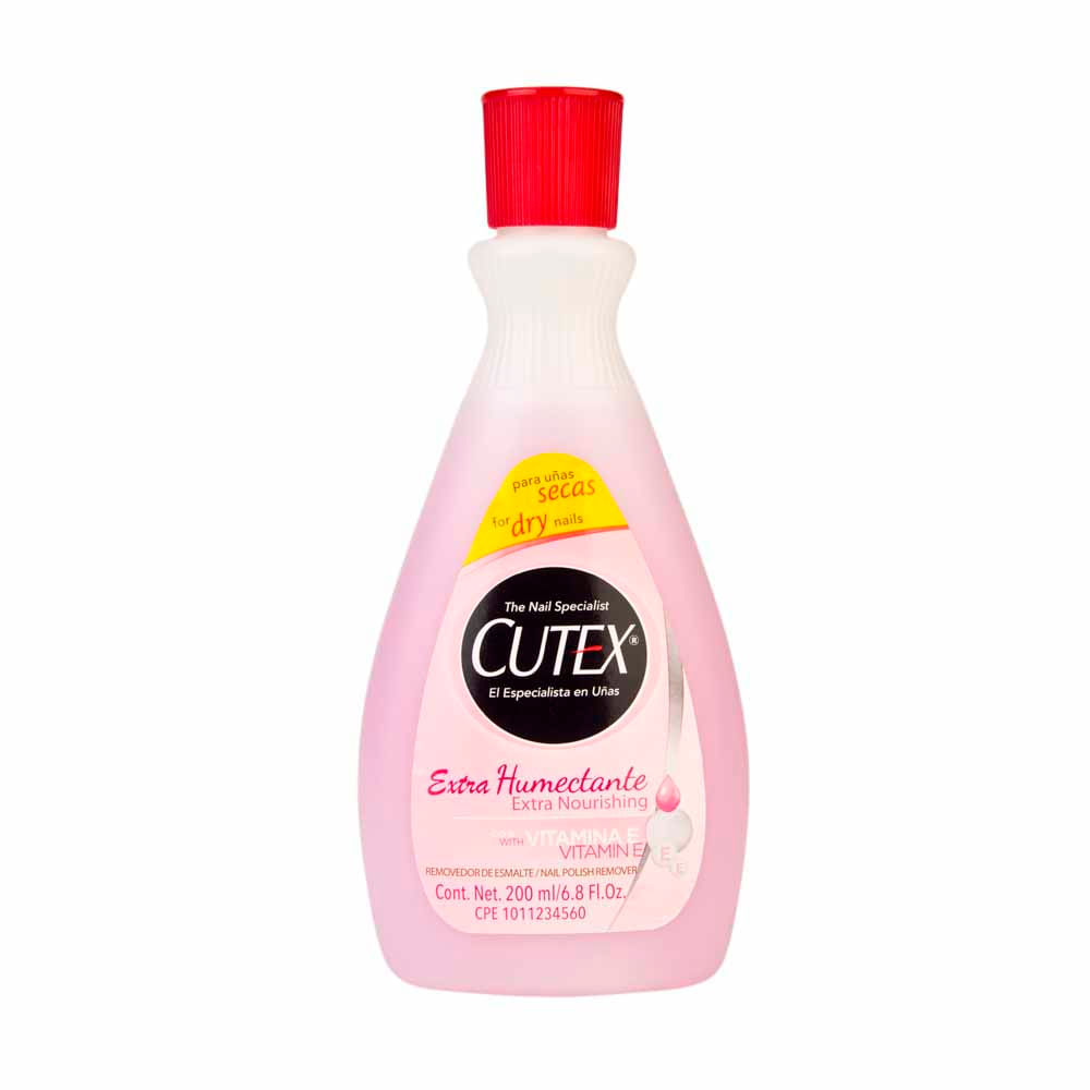Quita Esmalte CUTEX Humectante Frasco 200ml