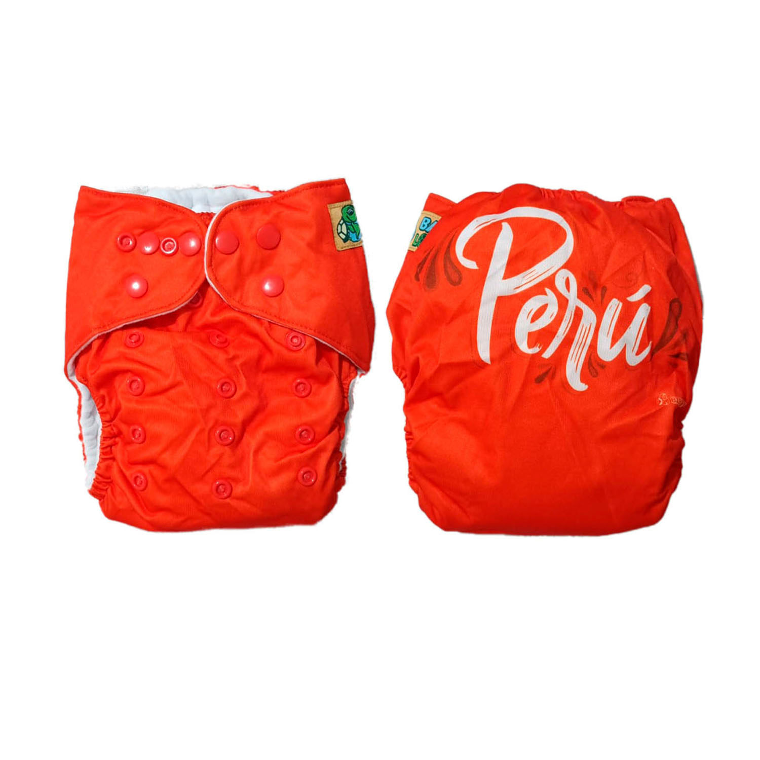 Pañal de Tela Unitalla Babyloom Perú Rojo