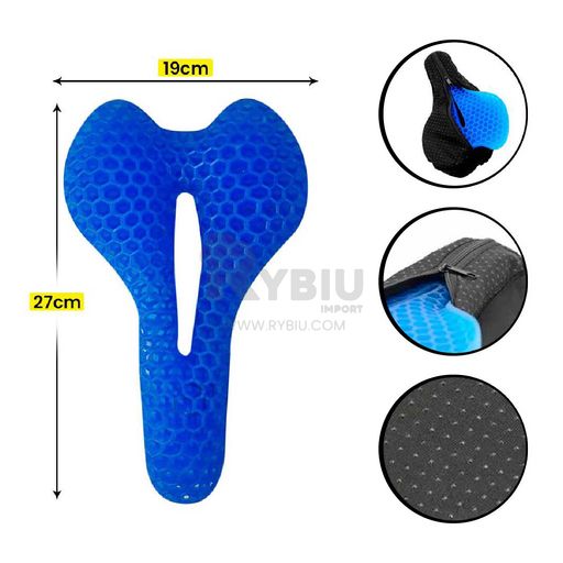 ASIENTO COJIN GEL CON FUNDA PARA BICICLETA, ESTACIONARIA IMPORTADO